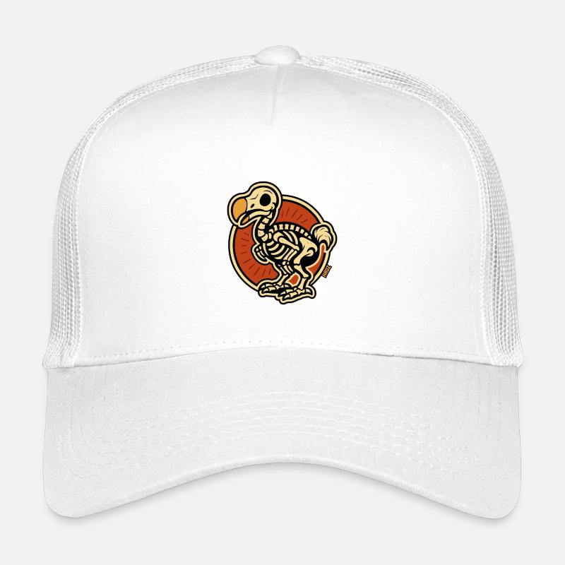 Squelette oiseau Dodo en cercle rétro Casquette trucker enfant