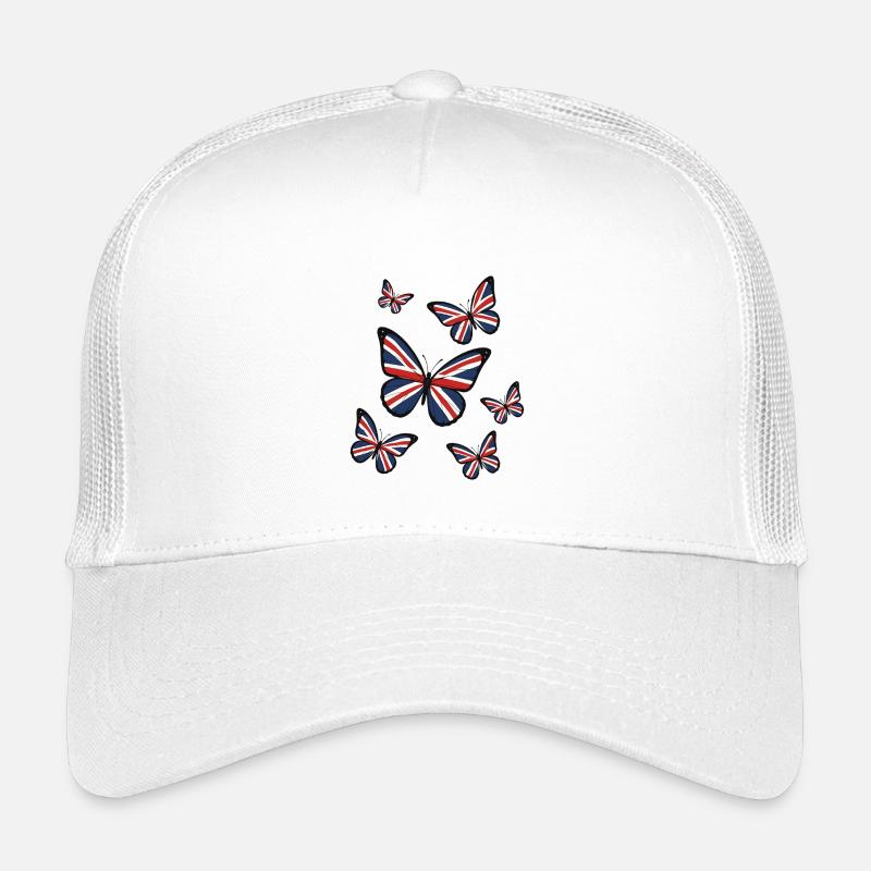 Union Jack Schmetterlinge Kinder Trucker-Cap
