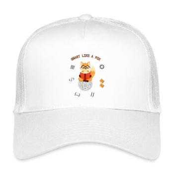 Schlau wie ein Fuchs - Kinder Trucker-Cap - Weiß - Vorne
