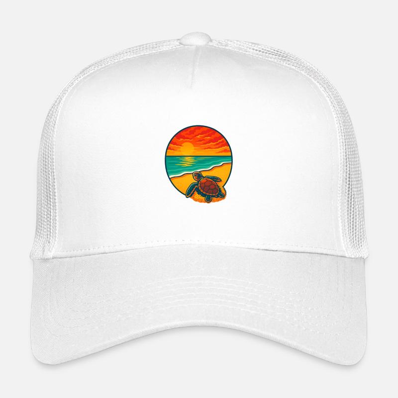 Sunset Turtle Beach, sichere die Trutles Kinder Trucker-Cap