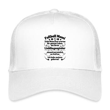 Football Le joueur préféré de maman est né - Casquette trucker enfant - blanc - Devant