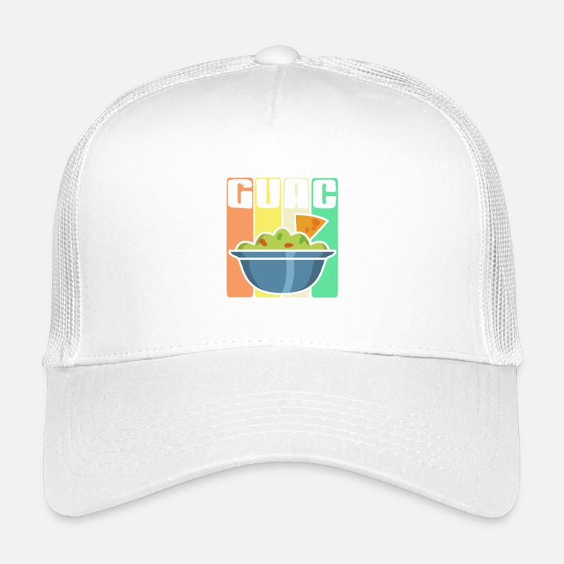Guac Bowl With Chip Retro Style Humor Kinder Trucker-Cap
