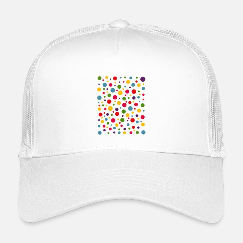 Fleckige Punktfarben Muster T-Shirt Kinder Trucker-Cap