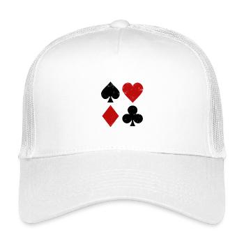 Spielkarten Geometrie - Kinder Trucker-Cap - Weiß - Vorne