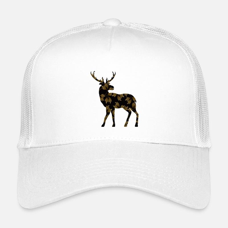 Hirsch - Kinder Trucker-Cap - Weiß