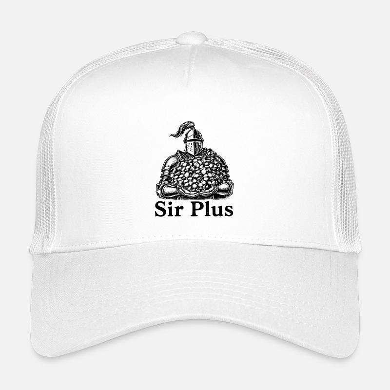 Sir Plus Knight Funny Renaissance Faire Men LARP - Kinder Trucker-Cap - Weiß