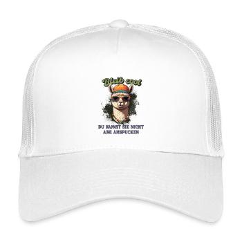 Llama Saying - Restez cool, chemise amusante drôle - Casquette trucker enfant - blanc - Devant