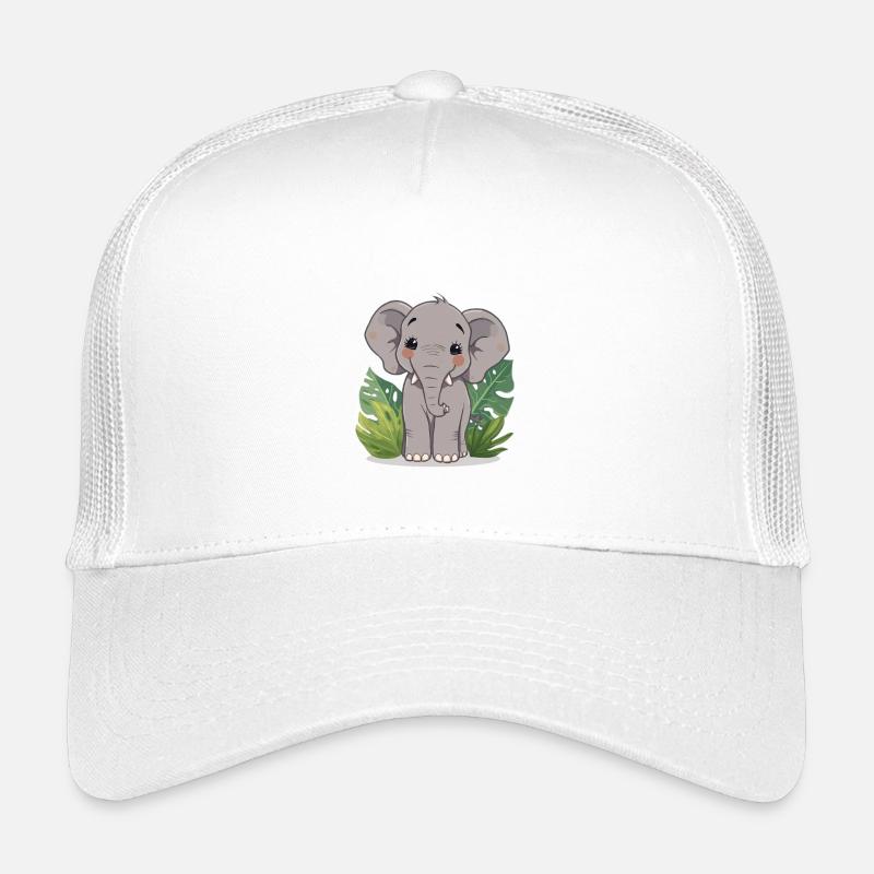 Petit ami éléphant dans la jungle Casquette trucker enfant