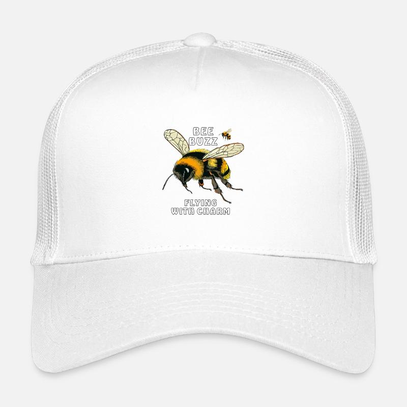 HUMMELN BEE BUZZ FLYING WITH CHARM - Kinder Trucker-Cap - Weiß