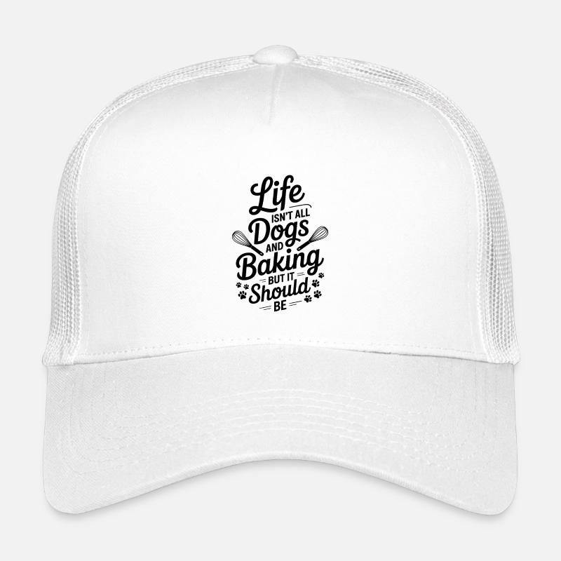 Baking Saying Dogs Funny Baking Gift Kids’ Trucker Cap