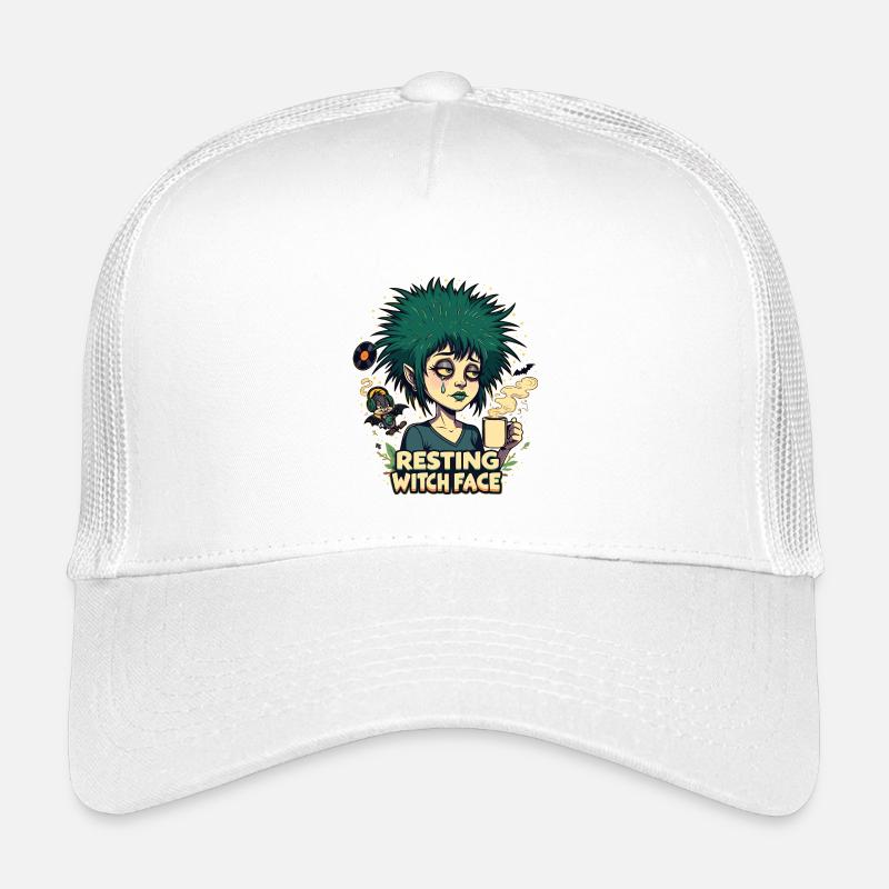 visage de sorcière au repos Casquette trucker enfant