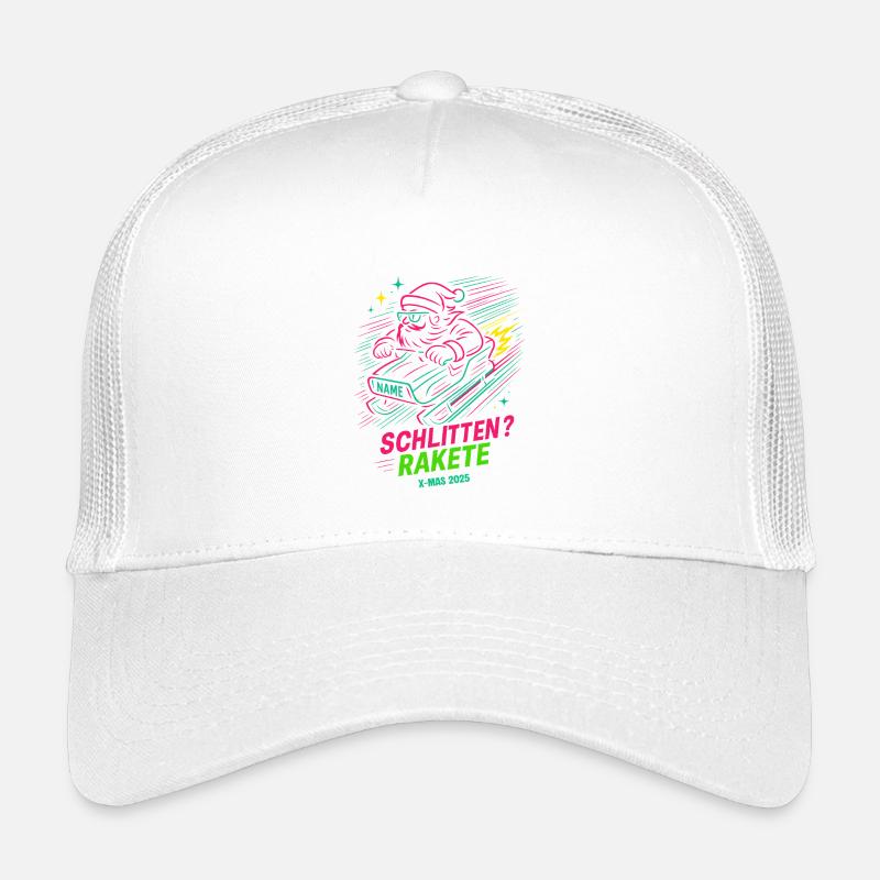 Néon Père Noël Snowboard Rocket Santa Casquette trucker enfant