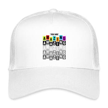 Amazing Pop Art Colorful Blocks - Kids’ Trucker Cap - white - Front