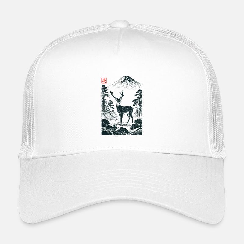 Mystischer Hirsch mit Hanko Stempel Kinder Trucker-Cap