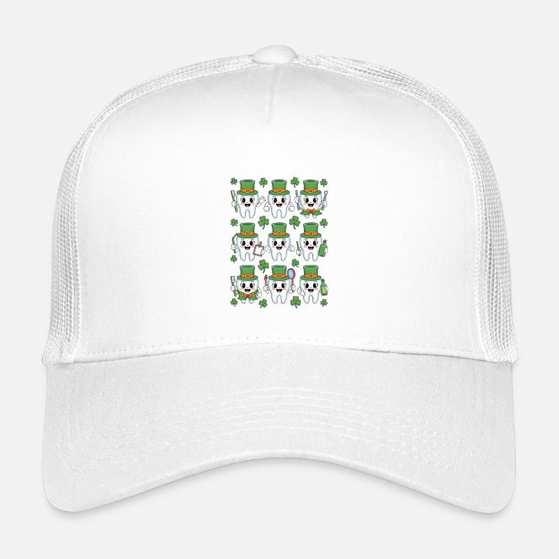 Drôle de dentiste St Patricks Day Casquette trucker enfant