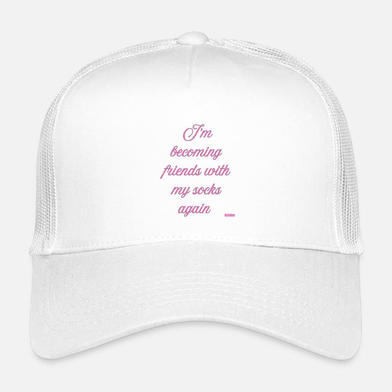 Wieder Freunde werden mit My Socks - Kinder Trucker-Cap - Weiß
