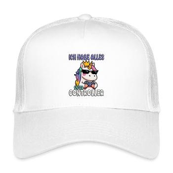 Manette de jeu Unicorn - Casquette trucker enfant - blanc - Devant