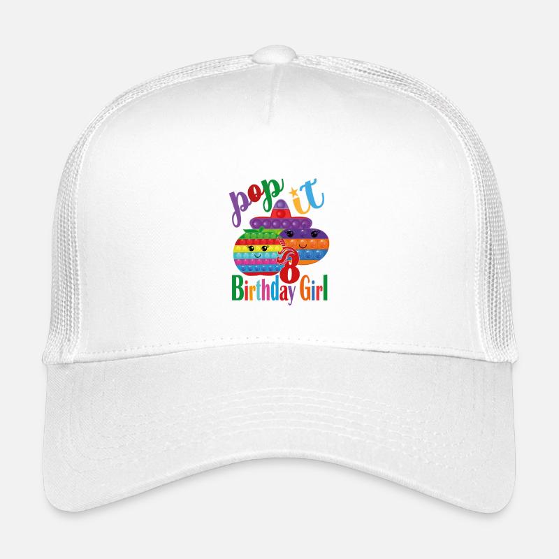 pop-it Fille d’anniversaire 8 Casquette trucker enfant