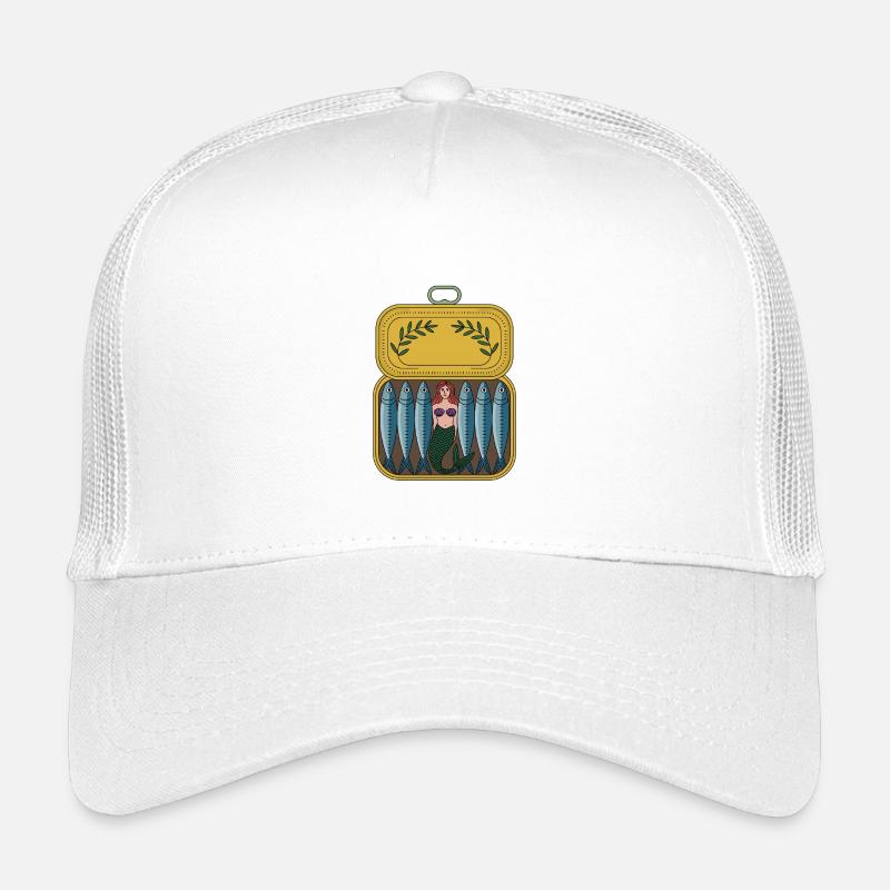 Meerjungfrau im Lunchbox-Design - Kinder Trucker-Cap - Weiß