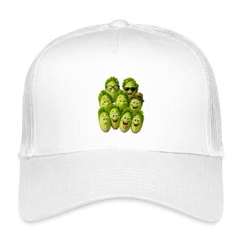 Troupe de laitue rieuse - Casquette trucker enfant - blanc - Devant