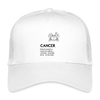 Niedlicher Krebs-Cartoon – Snack-Therapeut - Kinder Trucker-Cap - Weiß - Vorne