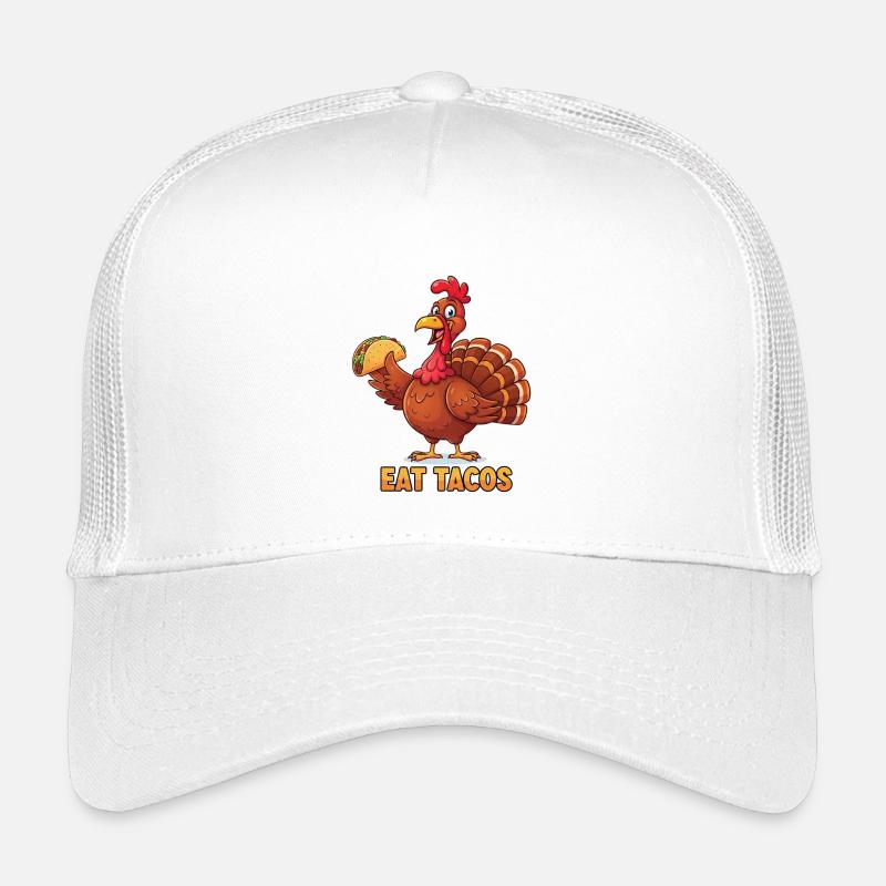 Manger des tacos Dessin animé Dinde Casquette trucker enfant