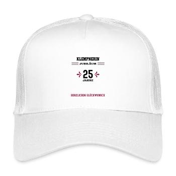 Plumber 25th anniversary 25th company anniversary - Kids’ Trucker Cap - white - Front