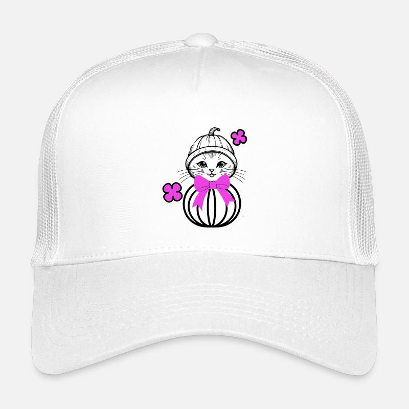 chat drôle Halloween Casquette trucker enfant