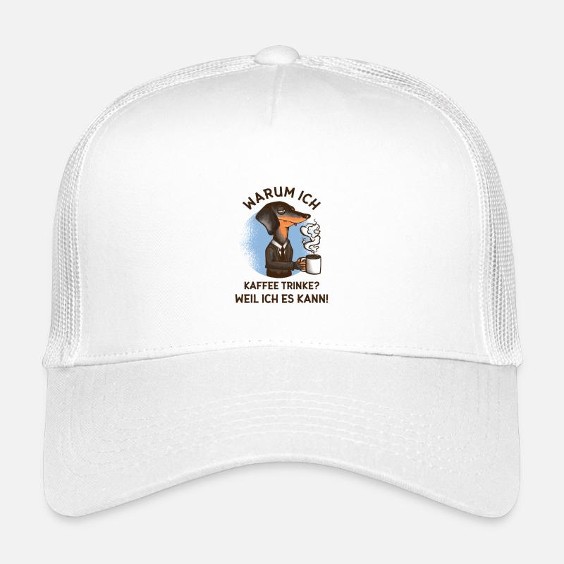 Why do I drink coffee? – Stressed dog Kids’ Trucker Cap