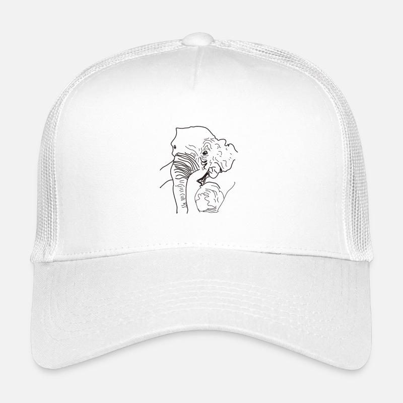 Elefant gefunden Thailand  - Kinder Trucker-Cap - Weiß