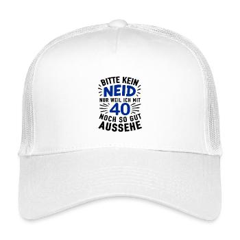 40s Cheer Shirt – No Envy, Look Good - Kids’ Trucker Cap - white - Front
