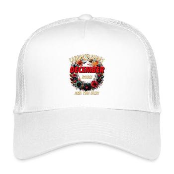 CONGRATULATIONS DECEMBER - Kids’ Trucker Cap - white - Front