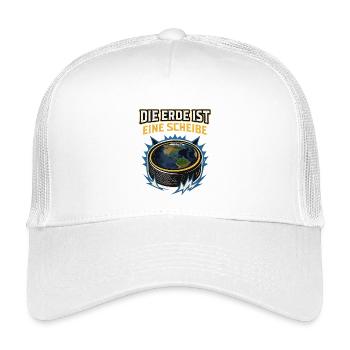 Eishockey Spruch lustig Scheibe Puck - Kids’ Trucker Cap - white - Front