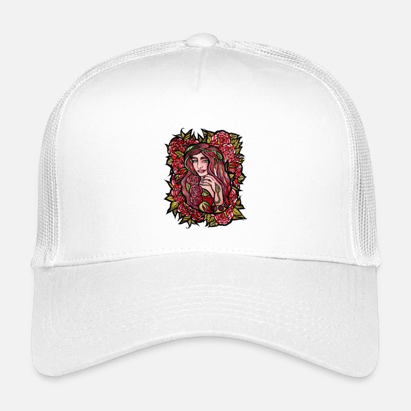 Fleur de rose Enchantresse Casquette trucker enfant