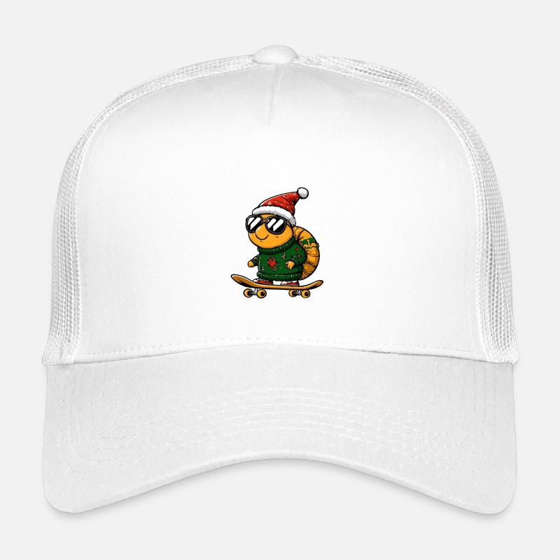 Escargot Noël Drôle Casquette trucker enfant