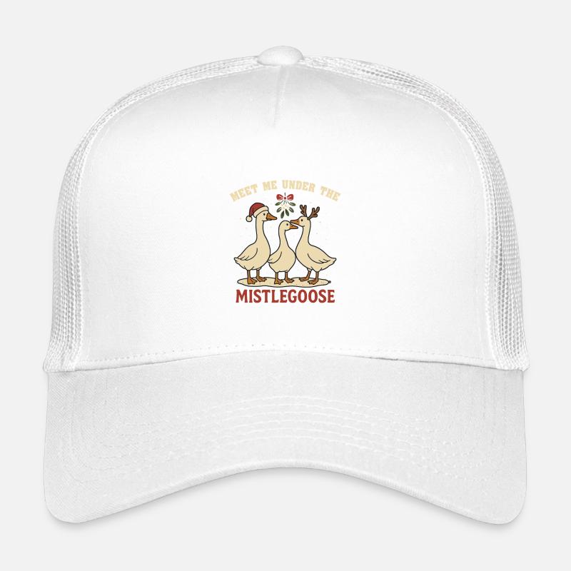Weihnachtsgans Triff mich unter der Mistelgans Kinder Trucker-Cap