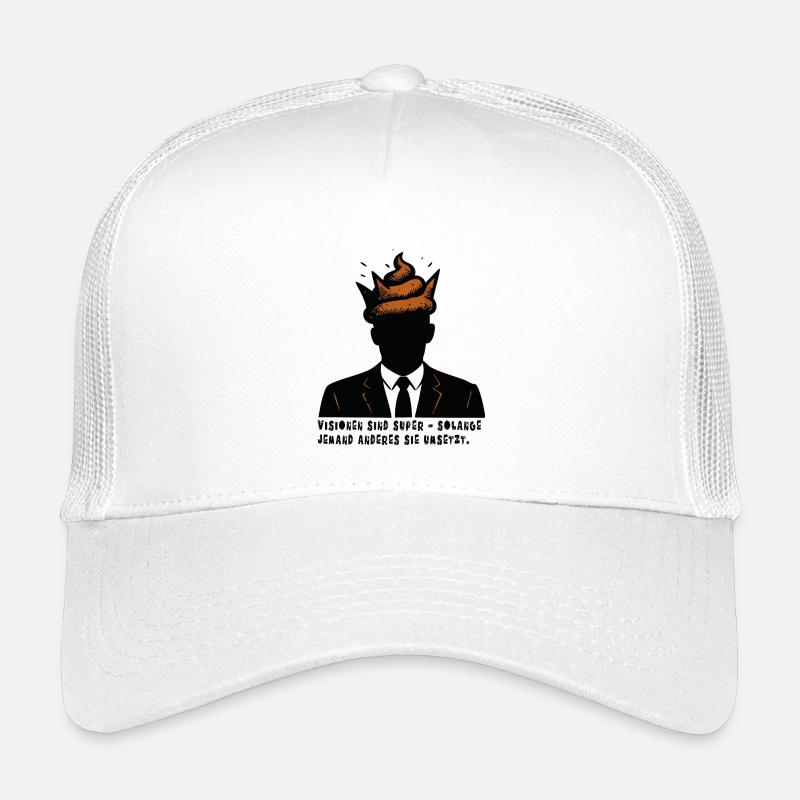 Visionen sind super! - Kinder Trucker-Cap - Weiß