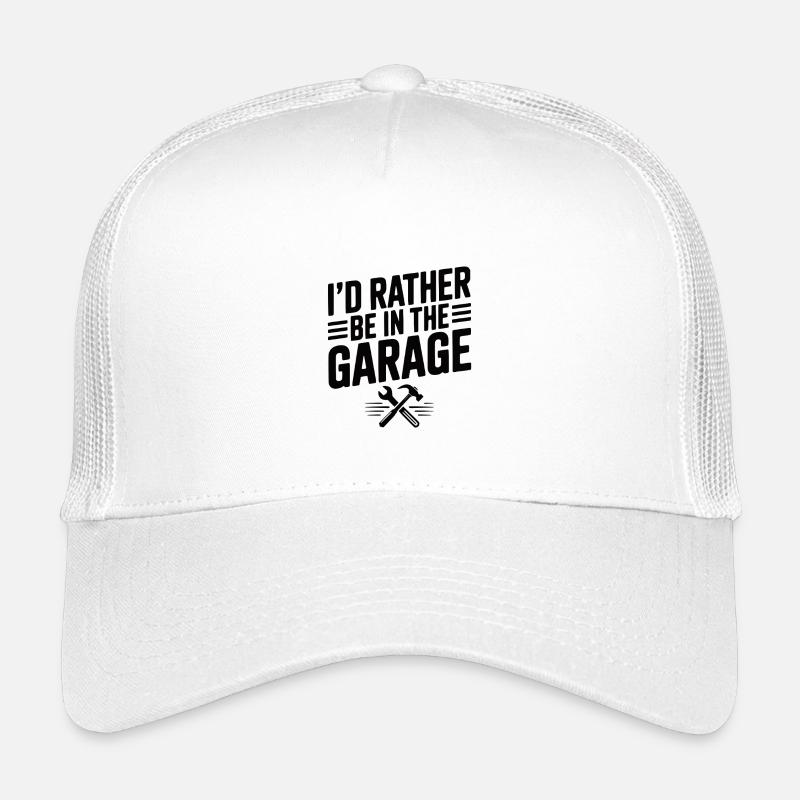 Ich wäre lieber in der Garage Kinder Trucker-Cap