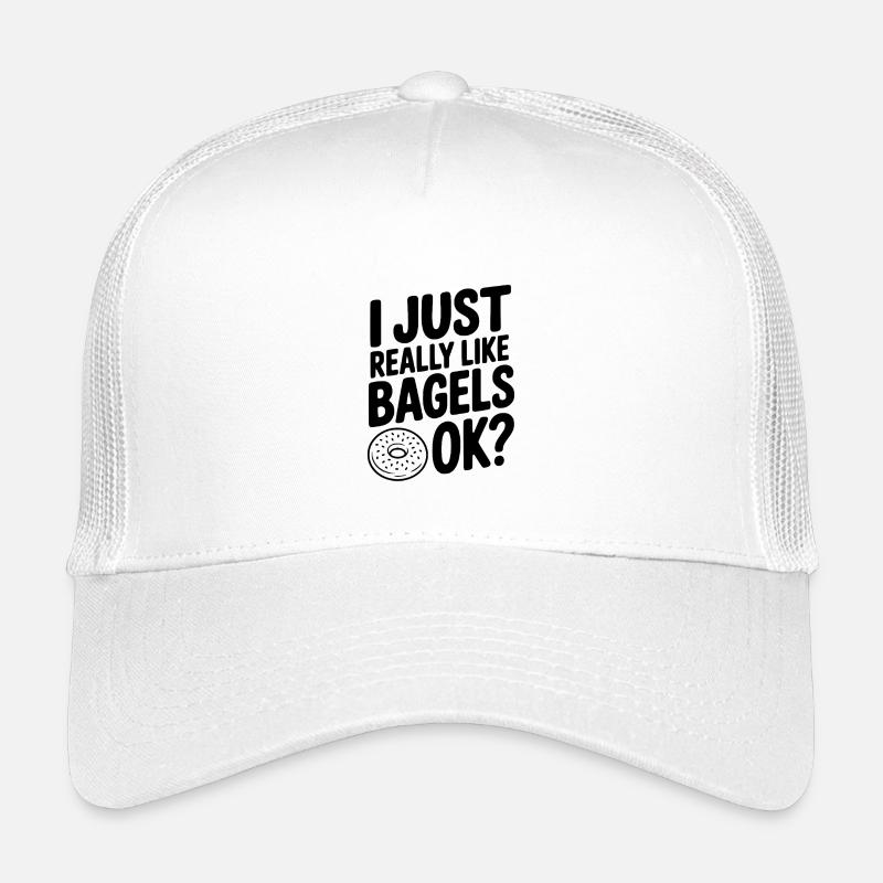 I Just Really Like Bagels Ok? Kids’ Trucker Cap