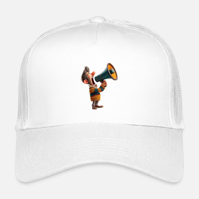 Haut-parleur mégaphone de dessin animé Casquette trucker enfant