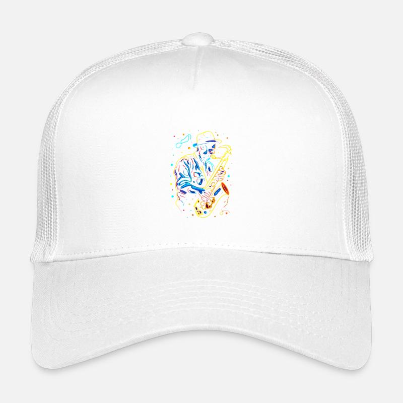Saxophonist Großvater - Kinder Trucker-Cap - Weiß