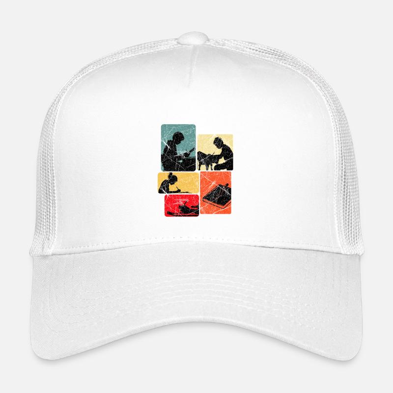 Écrivain Auteur Écrivain Écriture Cadeau Casquette trucker enfant
