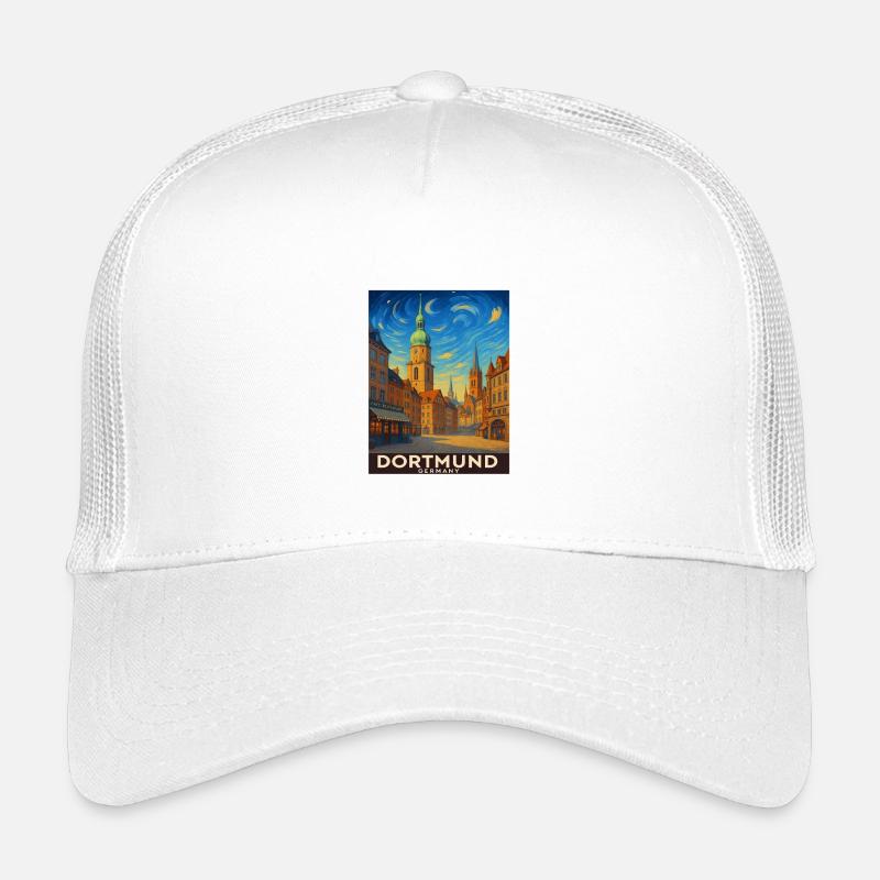 Dortmund Skyline Painting Kids’ Trucker Cap