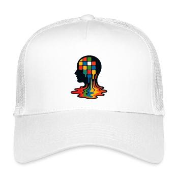 Mosaic Mind Meltdown - Kids’ Trucker Cap - white - Front