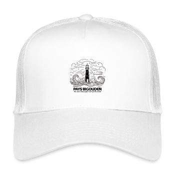 Bigouden Country Geschenk Bretonischer Kopfschmuck Souvenir - Kinder Trucker-Cap - Weiß - Vorne