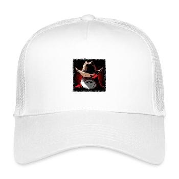Minimalist Santa Claus Gothic Cowboy - Kids’ Trucker Cap - white - Front