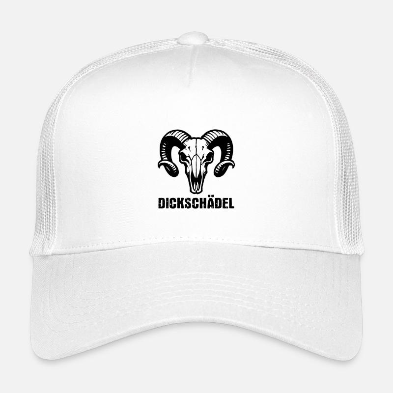 Crâne tête de bélier avec cornes - Crâne épais Casquette trucker enfant