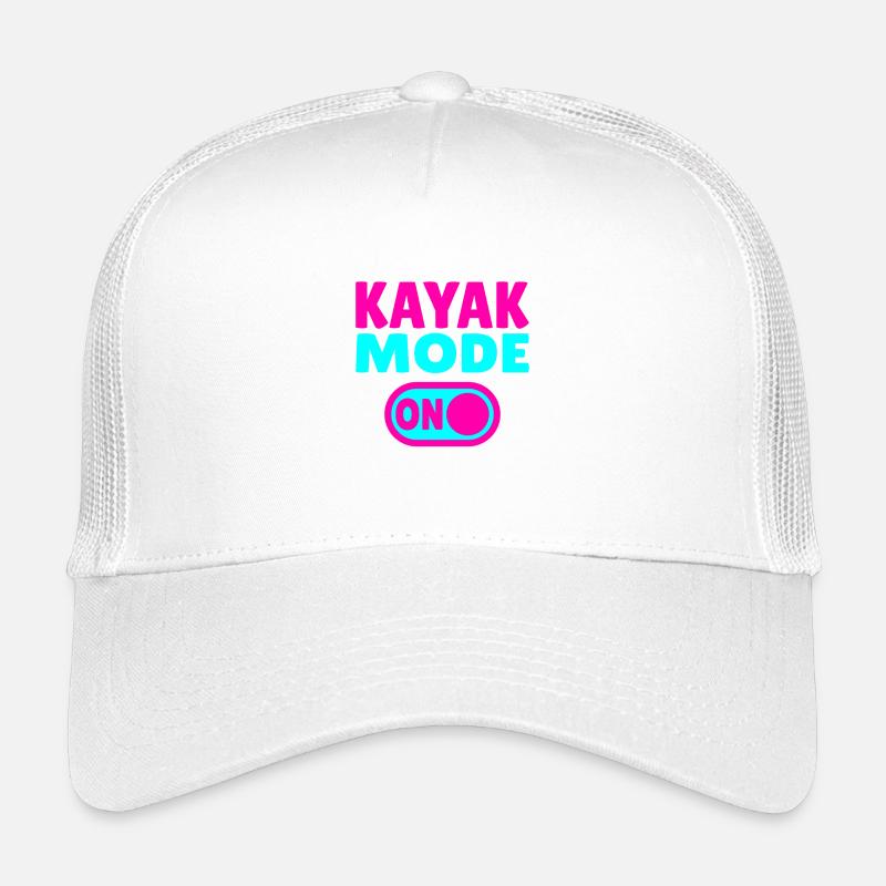 Kayak Mode ON - Kinder Trucker-Cap - Weiß