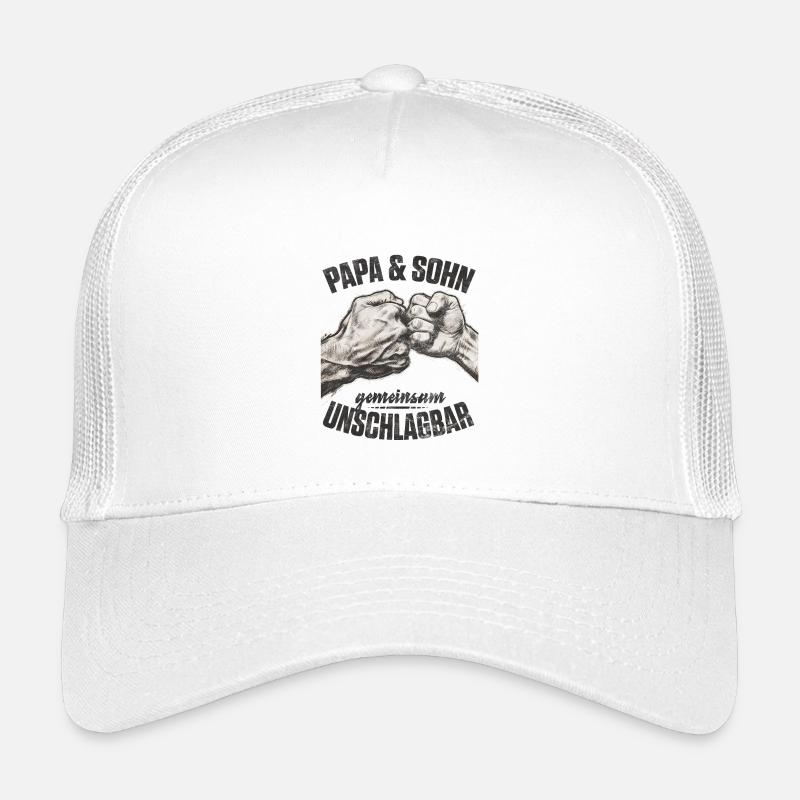 Papa fils poing poussé ensemble imbattable Casquette trucker enfant