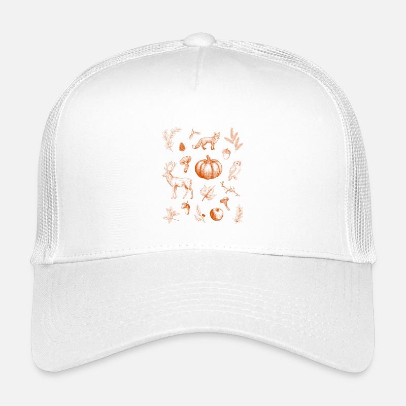 Gemütliche Herbststimmung - Kinder Trucker-Cap - Weiß